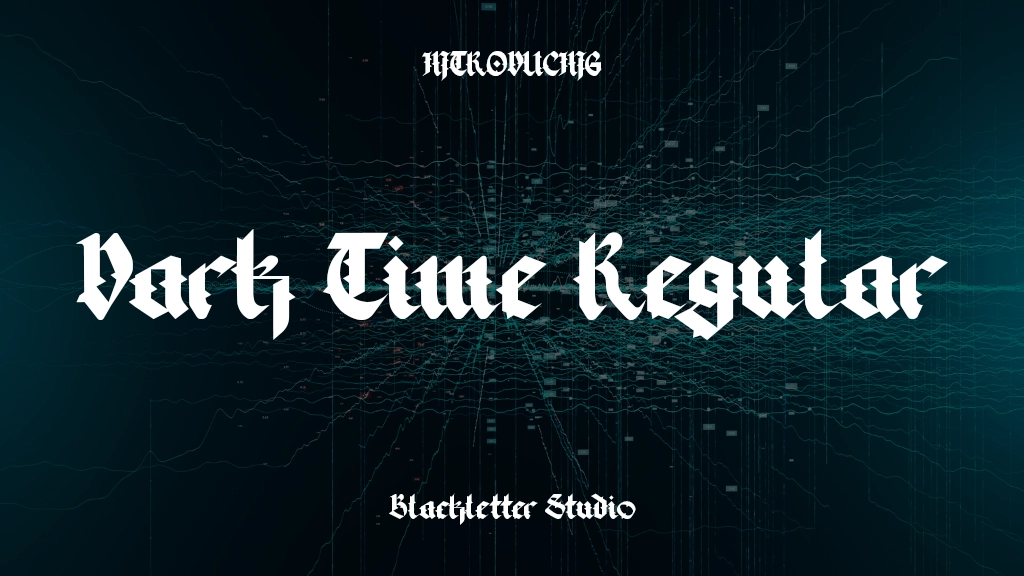 Dark Time Regular Font Sample Images  1