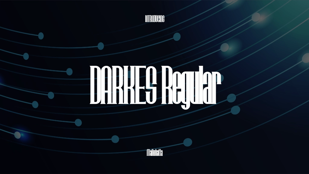 DARKES Regular Font Sample Images  1