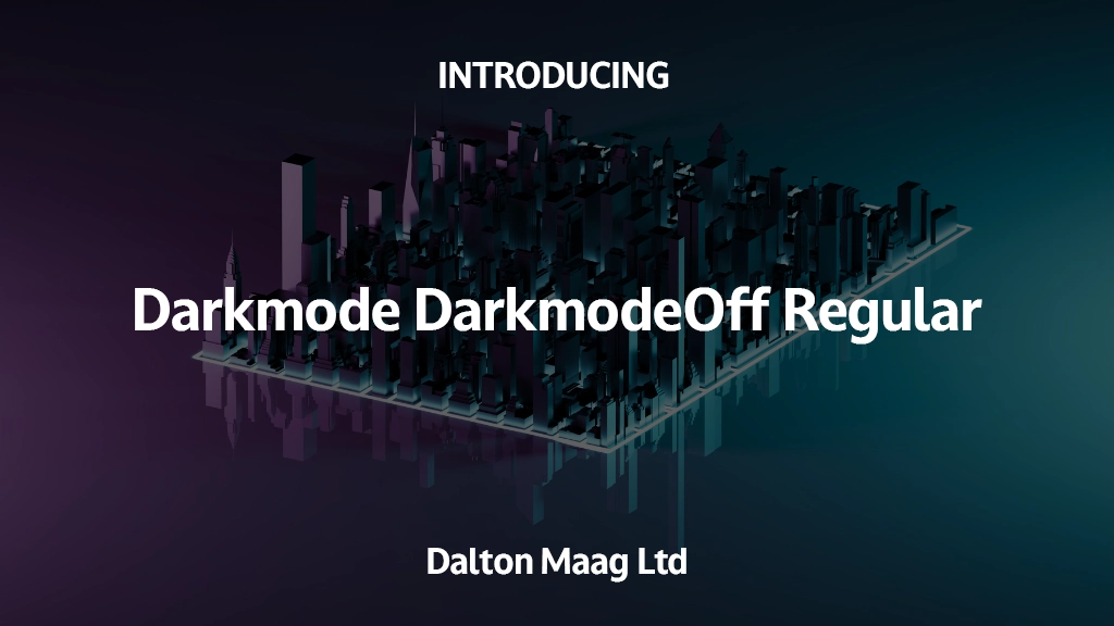 Darkmode Trial DarkmodeOff Regular Font Sample Images  1