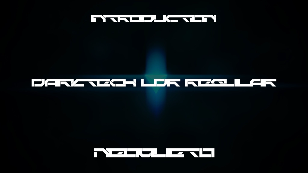 Darktech LDR Regular Font Sample Image 1