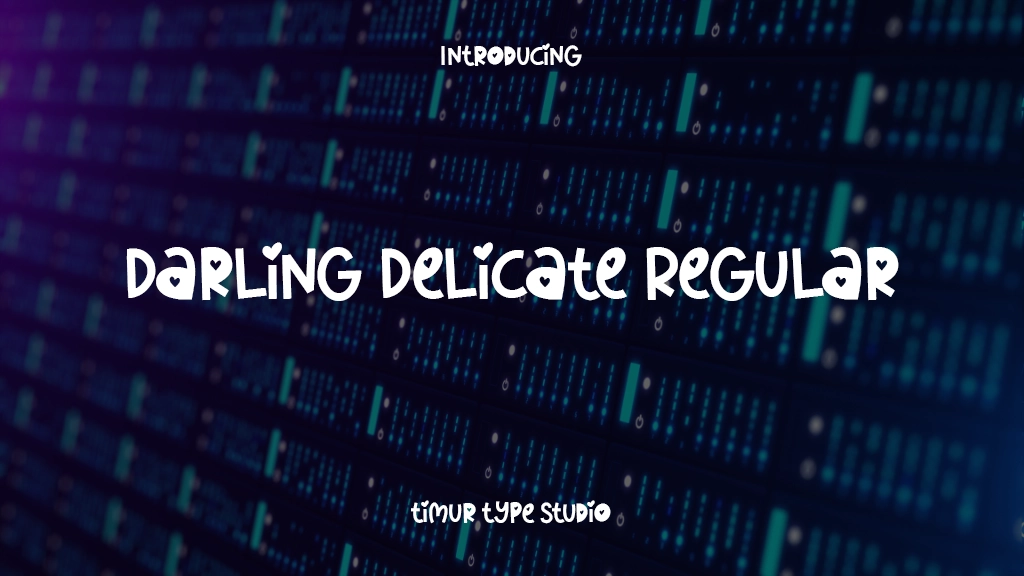 Darling Delicate Regular Font Sample Images  1