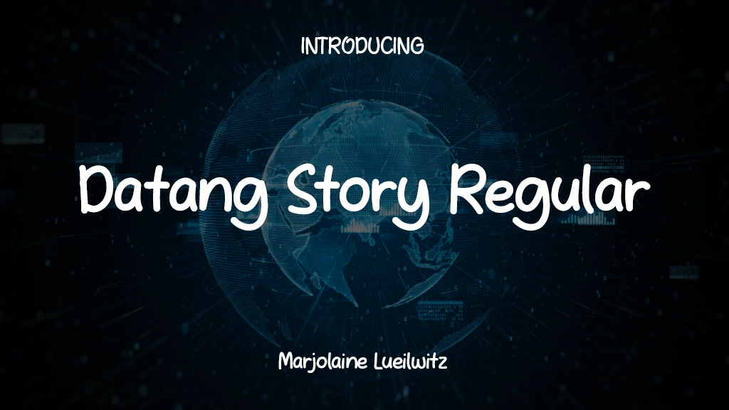 Datang Story Regular Font Sample Images  1