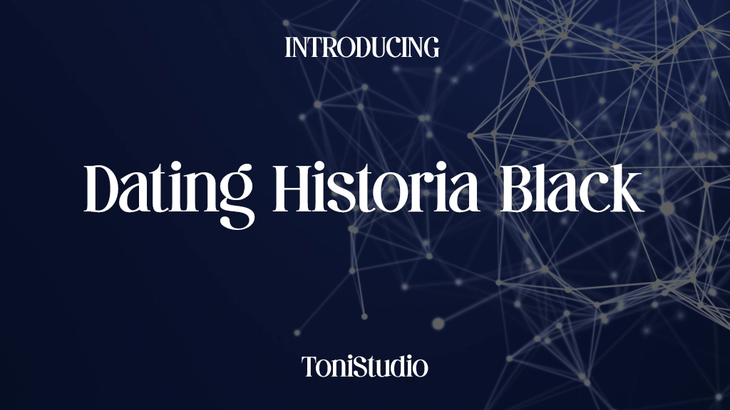 Dating Historia Black Font Sample Images  1