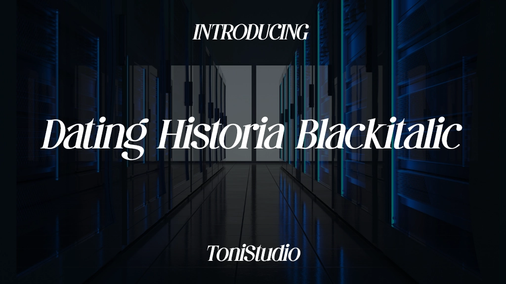 Dating Historia Blackitalic 글꼴 샘플 이미지  1