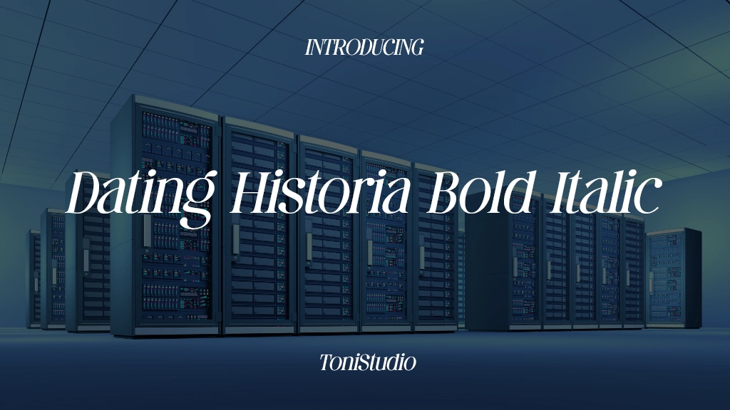 Dating Historia Bold Italic Font Sample Images  1