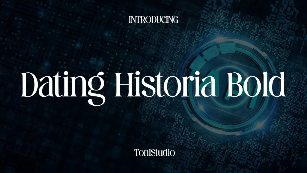 Dating Historia Bold Font Sample Images  1