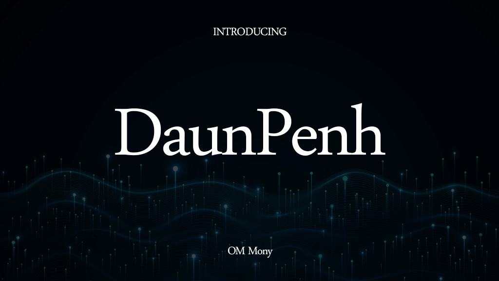 DaunPenh 글꼴 샘플 이미지  1