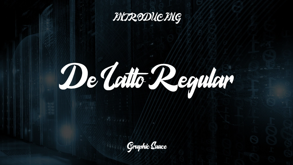 De Latto Regular Font Sample Images  1