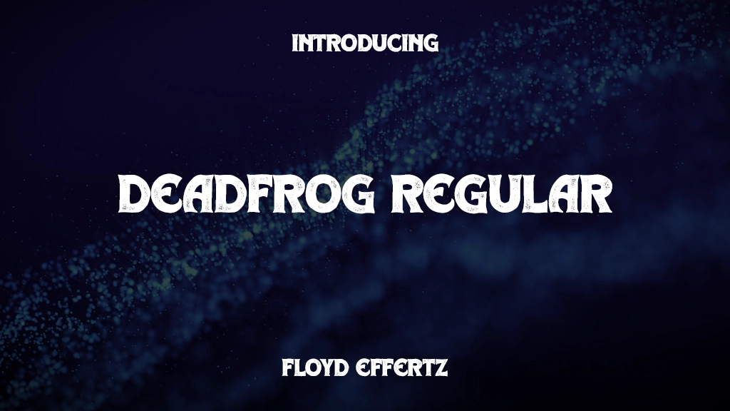 Deadfrog Regular Font Sample Images  2