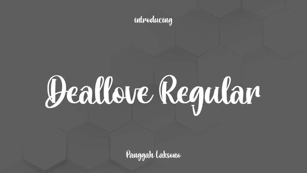 Deallove Regular Font Sample Images  1