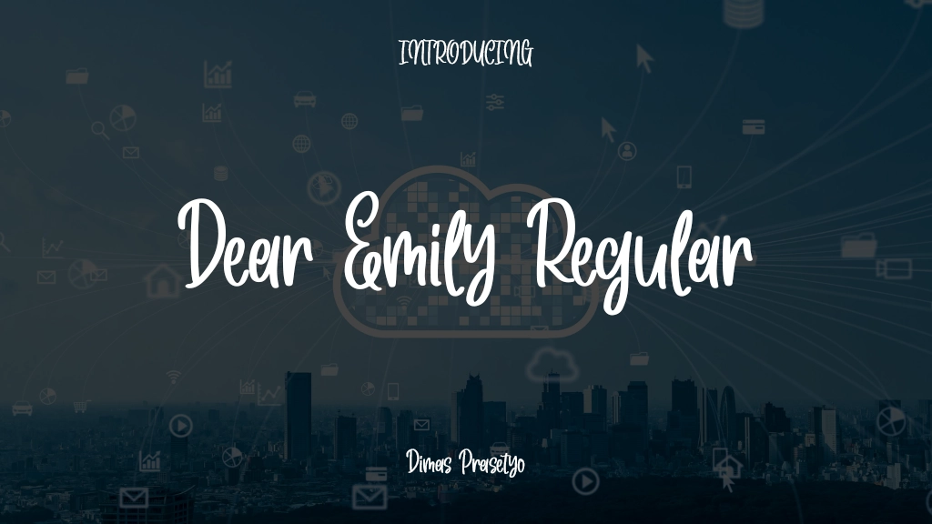 Dear Emily Regular Font Sample Images  1