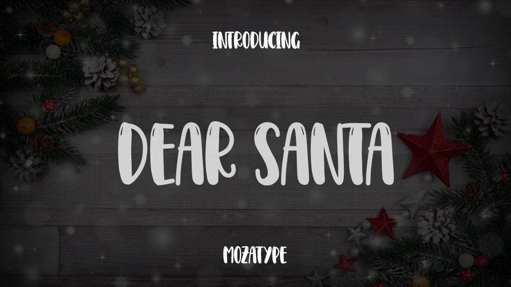 Dear Santa Font Sample Images  1