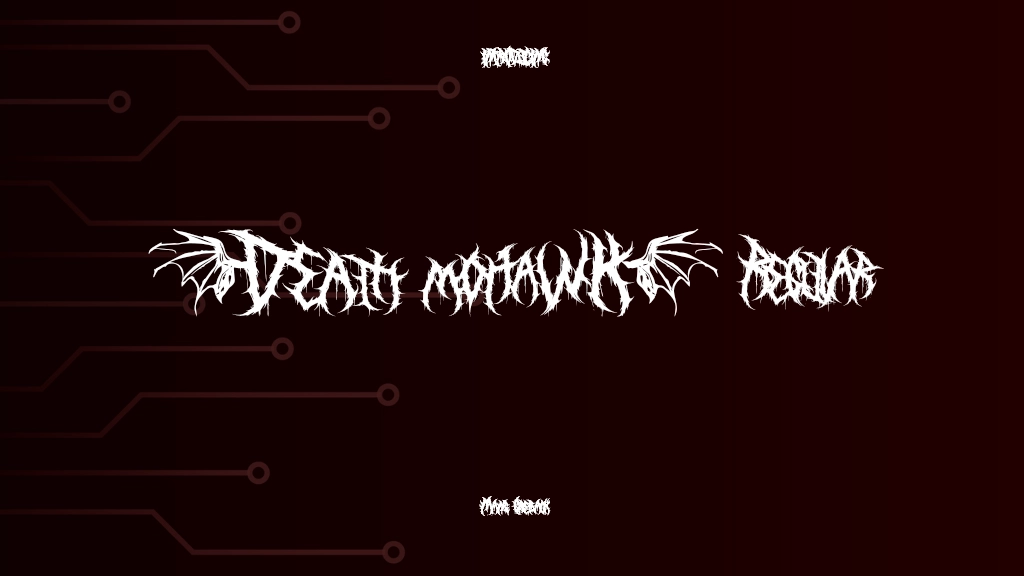 Death Mohawk Regular Font Sample Images  1