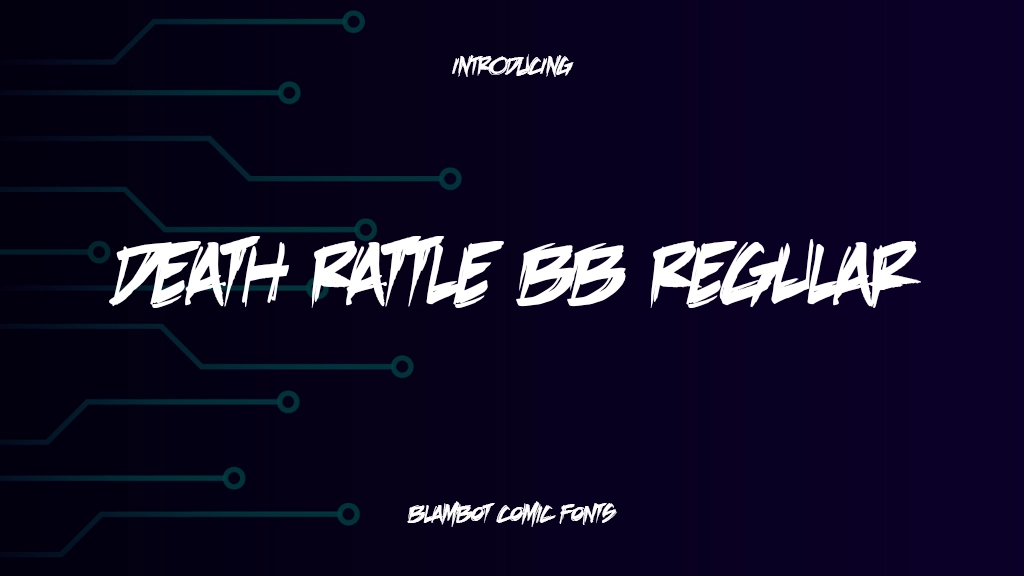 Death Rattle BB Regular Beispielbilder für Schriftarten  1