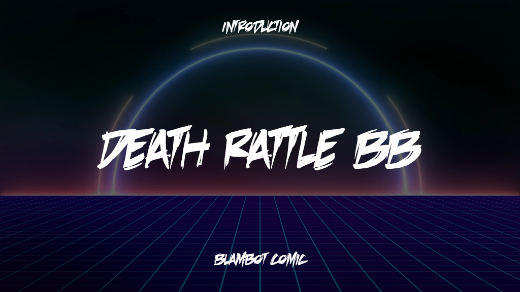 Death Rattle BB Font Sample Image 1