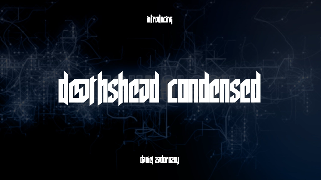 Deathshead Condensed Condensed 글꼴 샘플 이미지  1