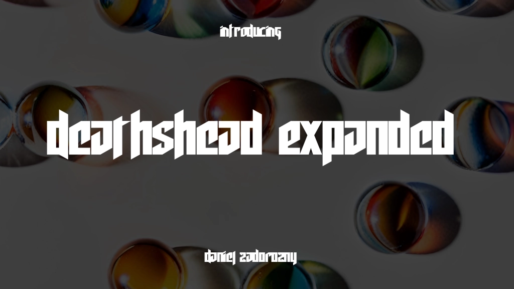 Deathshead Expanded Expanded 글꼴 샘플 이미지  1