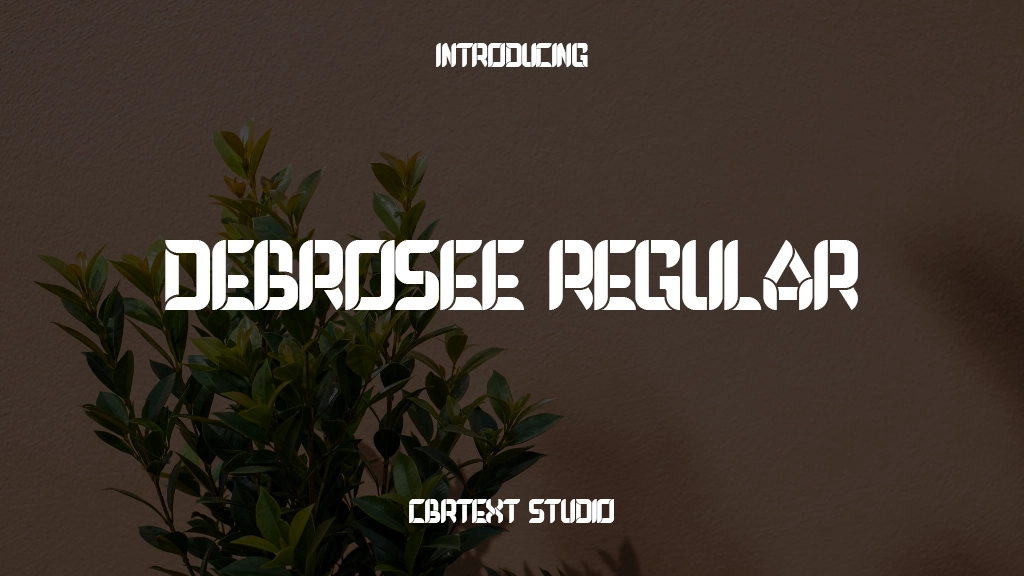 DEBROSEE Regular Font Sample Images  1