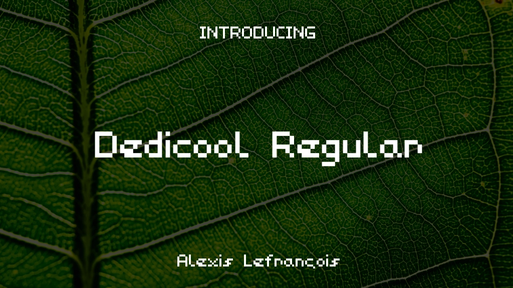 Dedicool Regular Font Sample Images  1