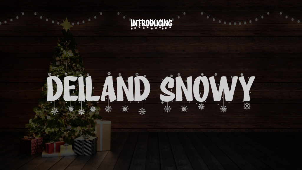 Deiland Snowy Font Sample Images  1