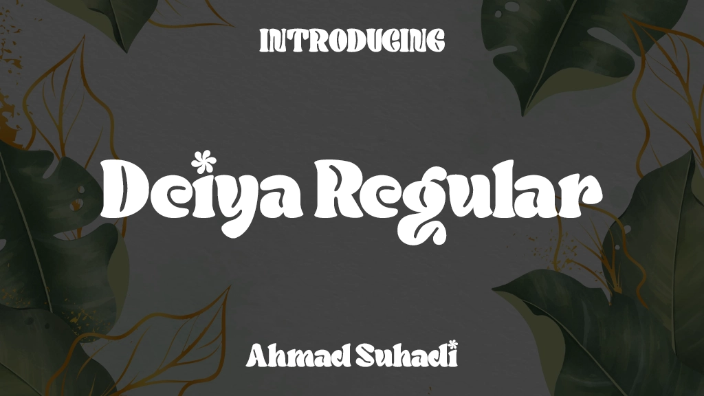 Deiya Regular Font Sample Images  1