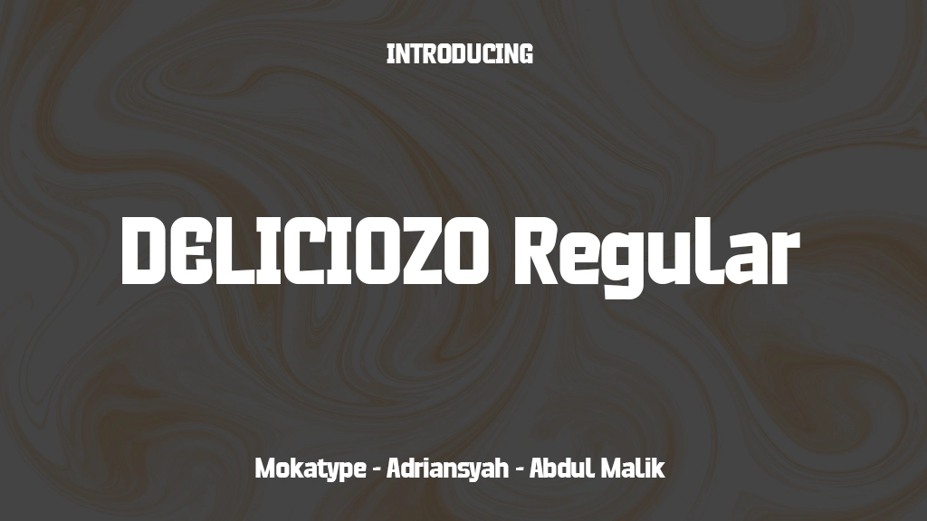 DELICIOZO Regular Font Sample Images  1