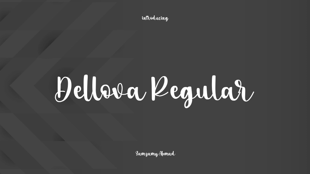 Dellova Regular 字体样本图像  1