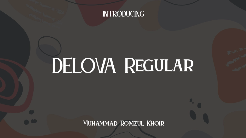 DELOVA Regular Font Sample Images  1