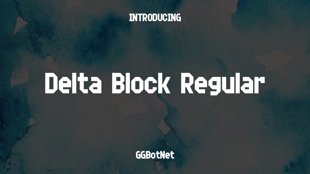 Delta Block Regular Font Sample Images  1