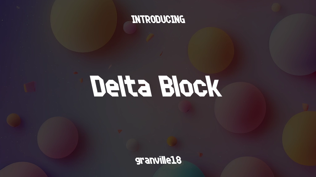 Delta Block Font Sample Images  1