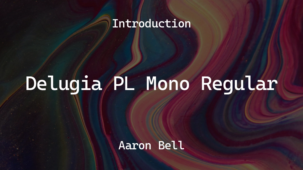 Delugia PL Mono Regular Font Sample Images  1