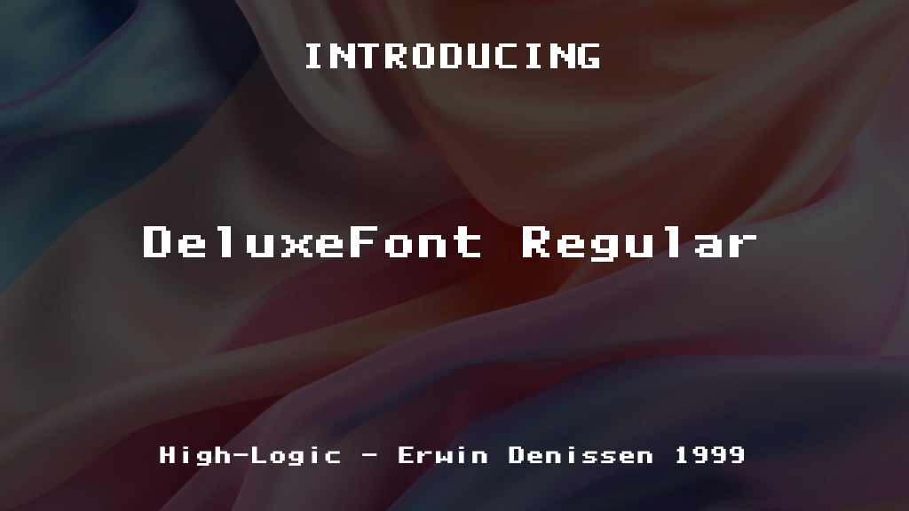 DeluxeFont Regular Font Sample Images  1