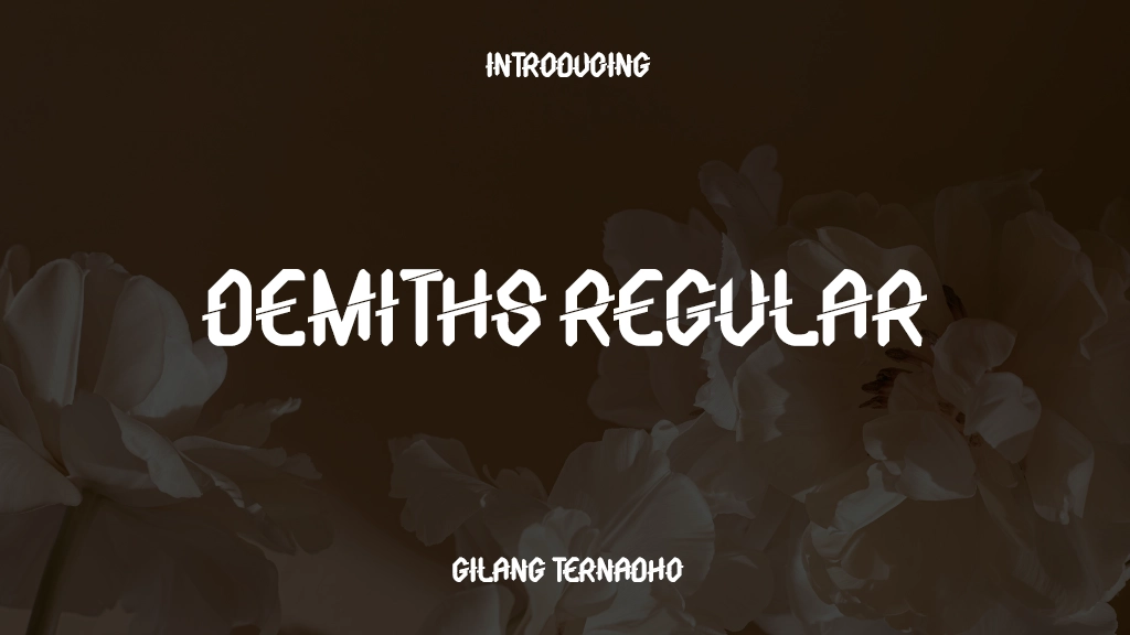 DEMITHS Regular Font Sample Images  1