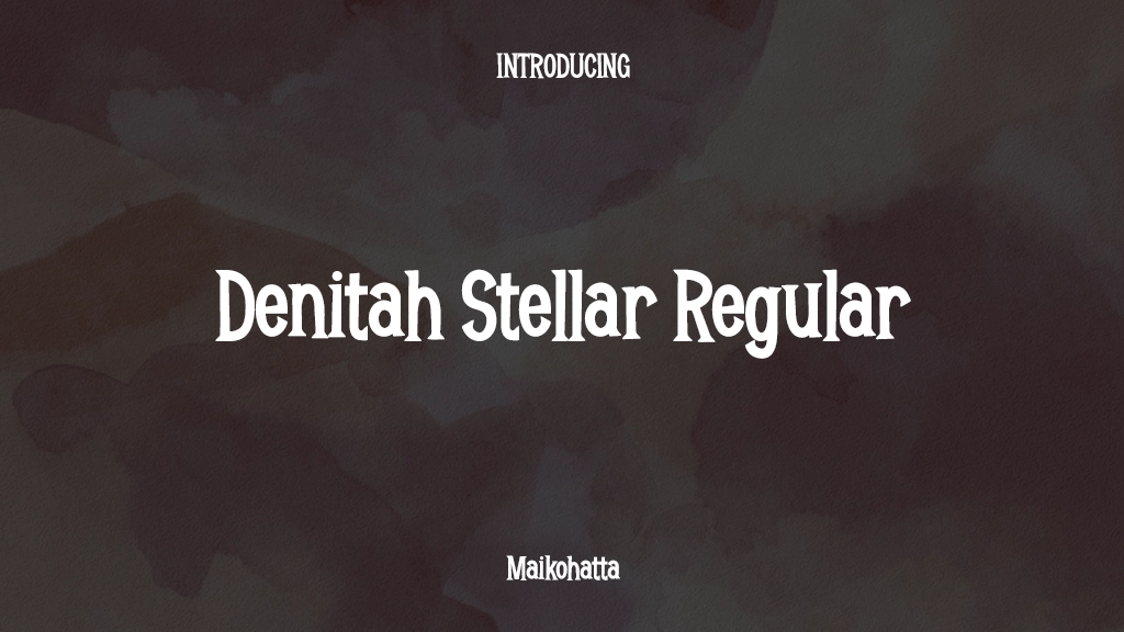 Denitah Stellar Regular Font Sample Images  1