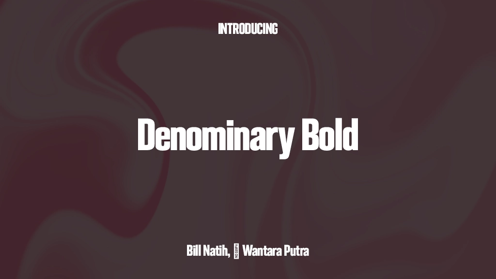 Denominary Bold Font Sample Images  1