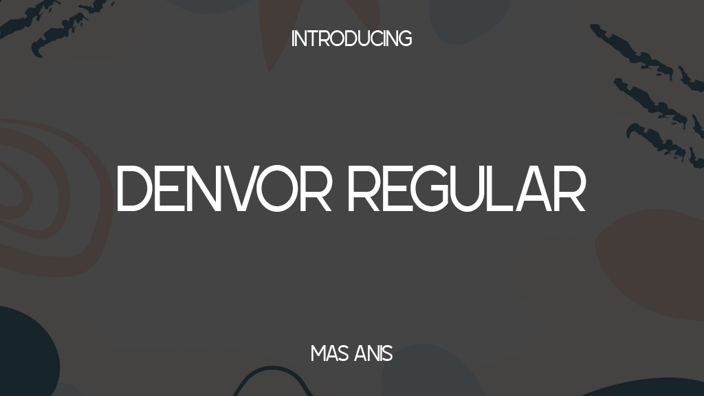 Denvor Regular Font Sample Images  1