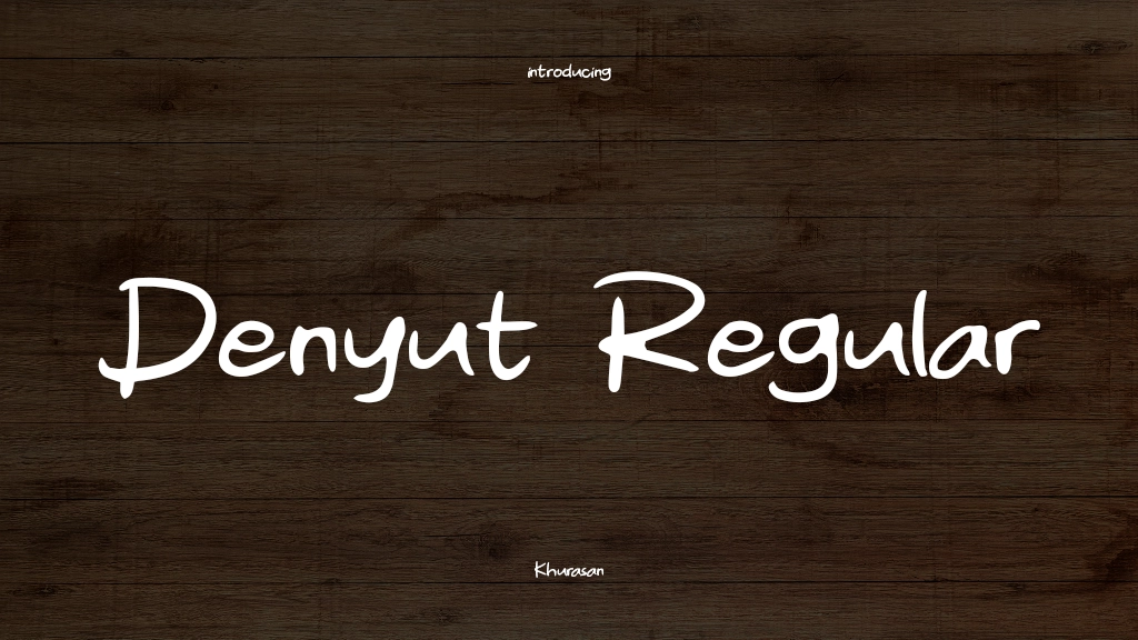 Denyut Regular Font Sample Images  1