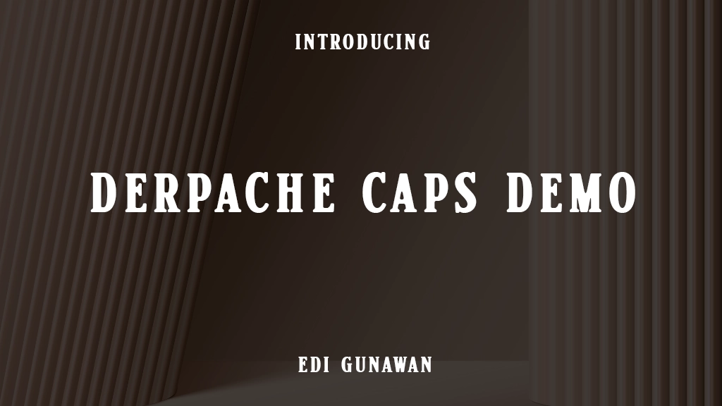 Derpache Caps Demo フォントサンプル画像  1