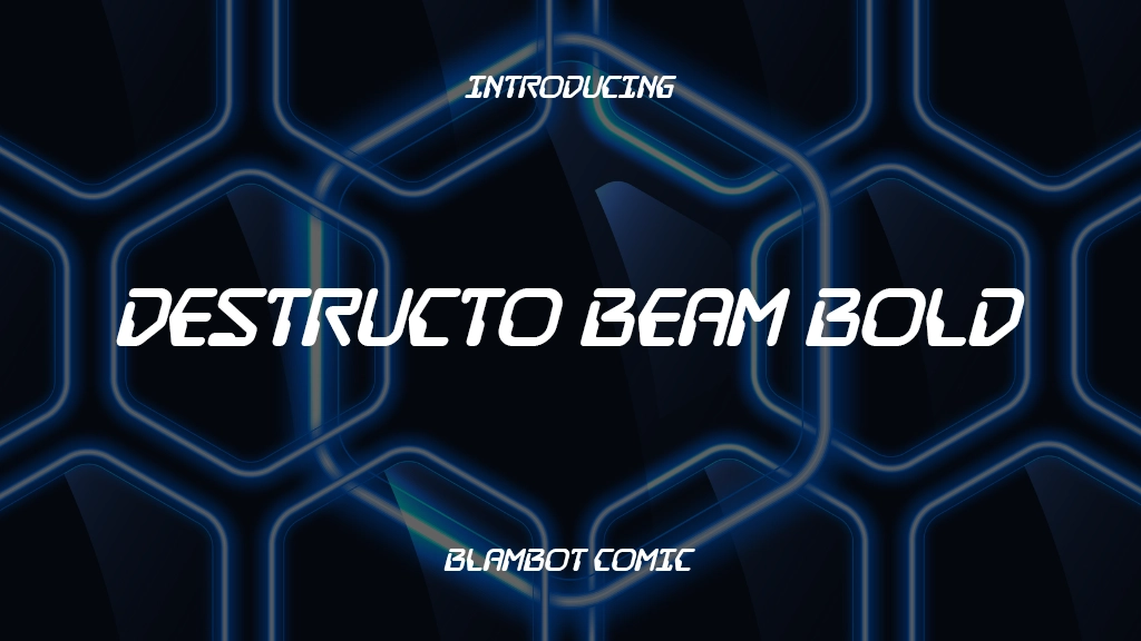 Destructo Beam Bold Font Sample Images  1