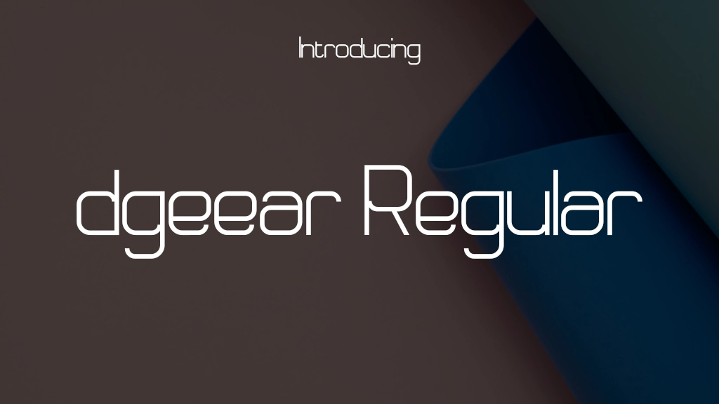 dgeear Regular Font Sample Images  1