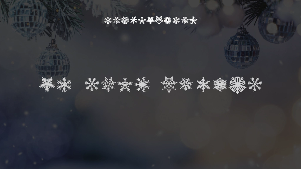 Dh Snow Flakes Font Sample Images  1