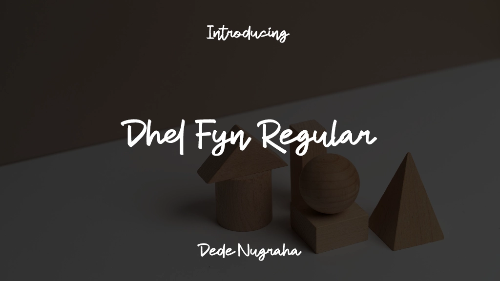 Dhel Fyn Regular Font Sample Images  1