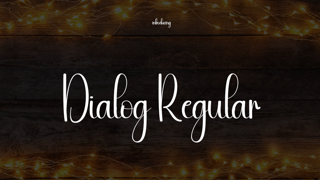 Dialog Regular Font Sample Images  1