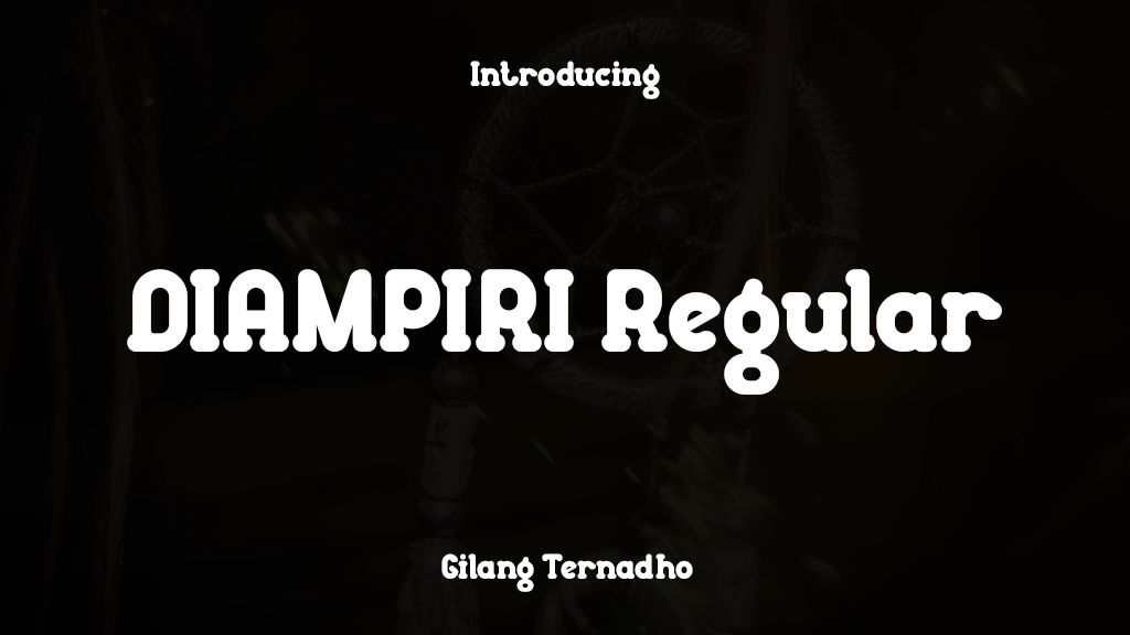 DIAMPIRI Regular Font Sample Images  1