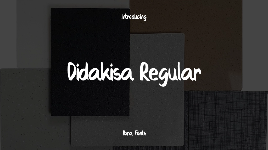 Didakisa Regular Font Sample Images  1