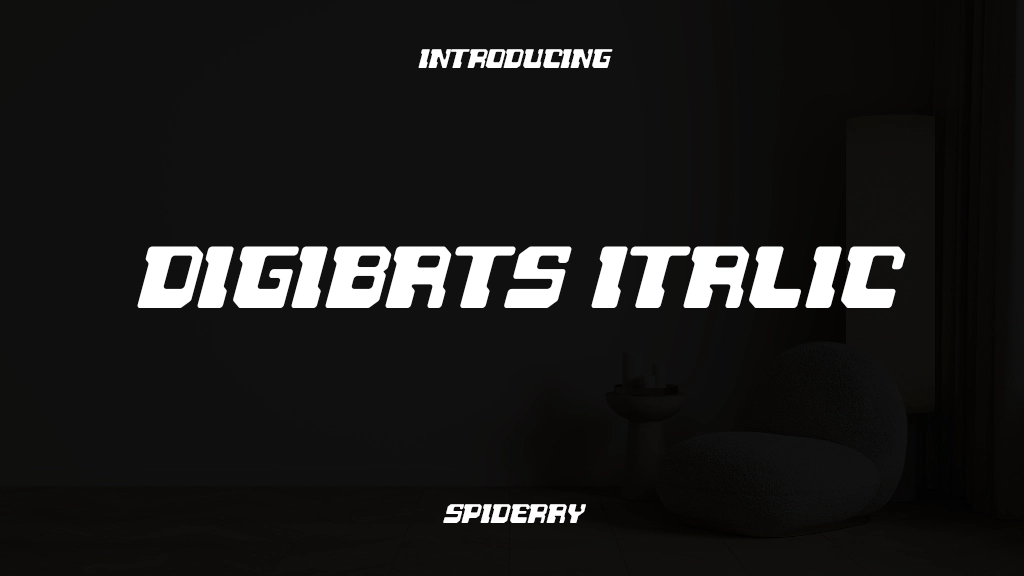 Digibats Italic Font Sample Images  1