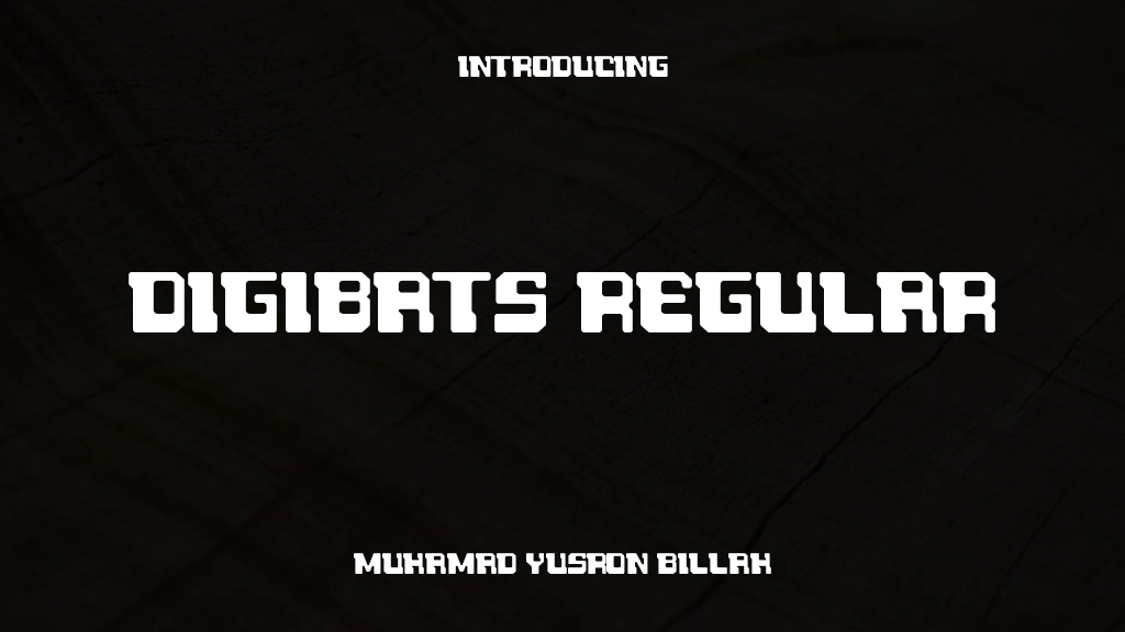 Digibats Regular Font Sample Images  1