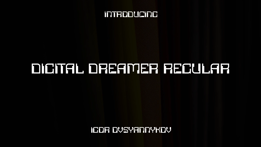 Digital Dreamer Regular Font Sample Images  1