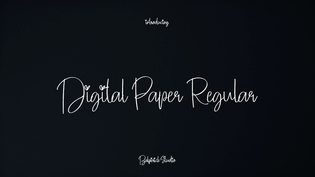 Digital Paper Regular Beispielbilder für Schriftarten  1