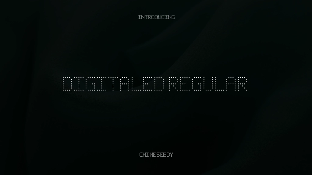 Digitaled Regular Font Sample Images  1